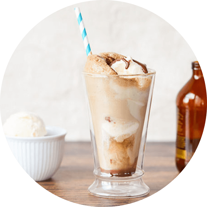 Root beer float