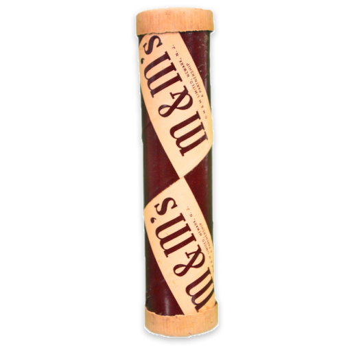 Tubo de cartón de los años 40, que se utilizaba para envasar los clásicos M&M'S