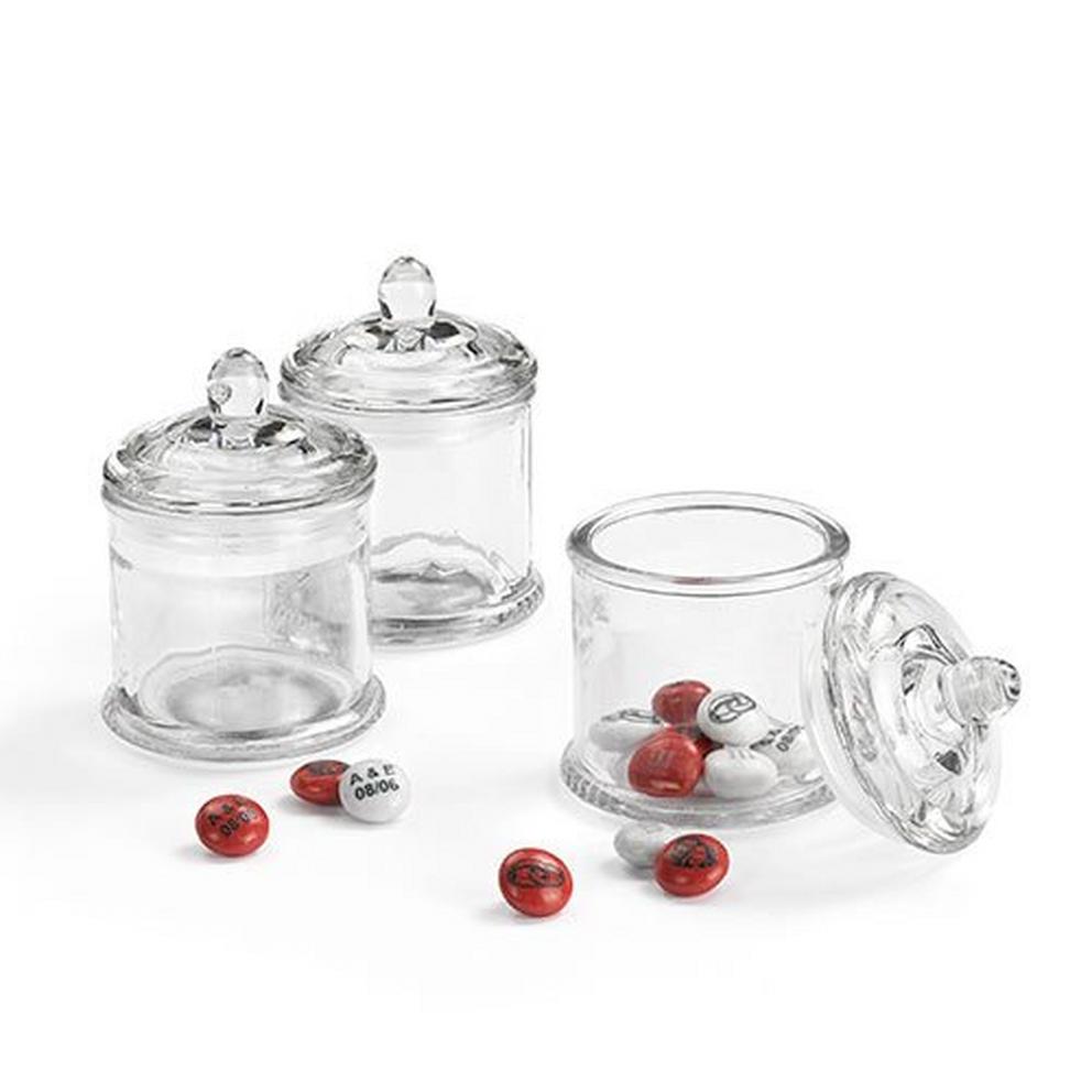 Pack of 10 mini glass jars to fill  1