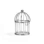 Pack of  10 chic silver birdcage favours to fill 0