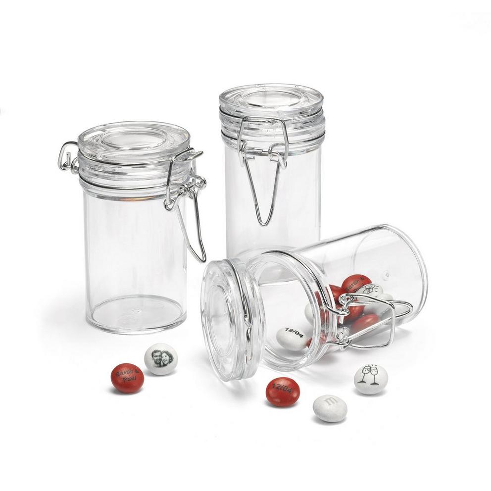 Pack fillable plastic jars  1