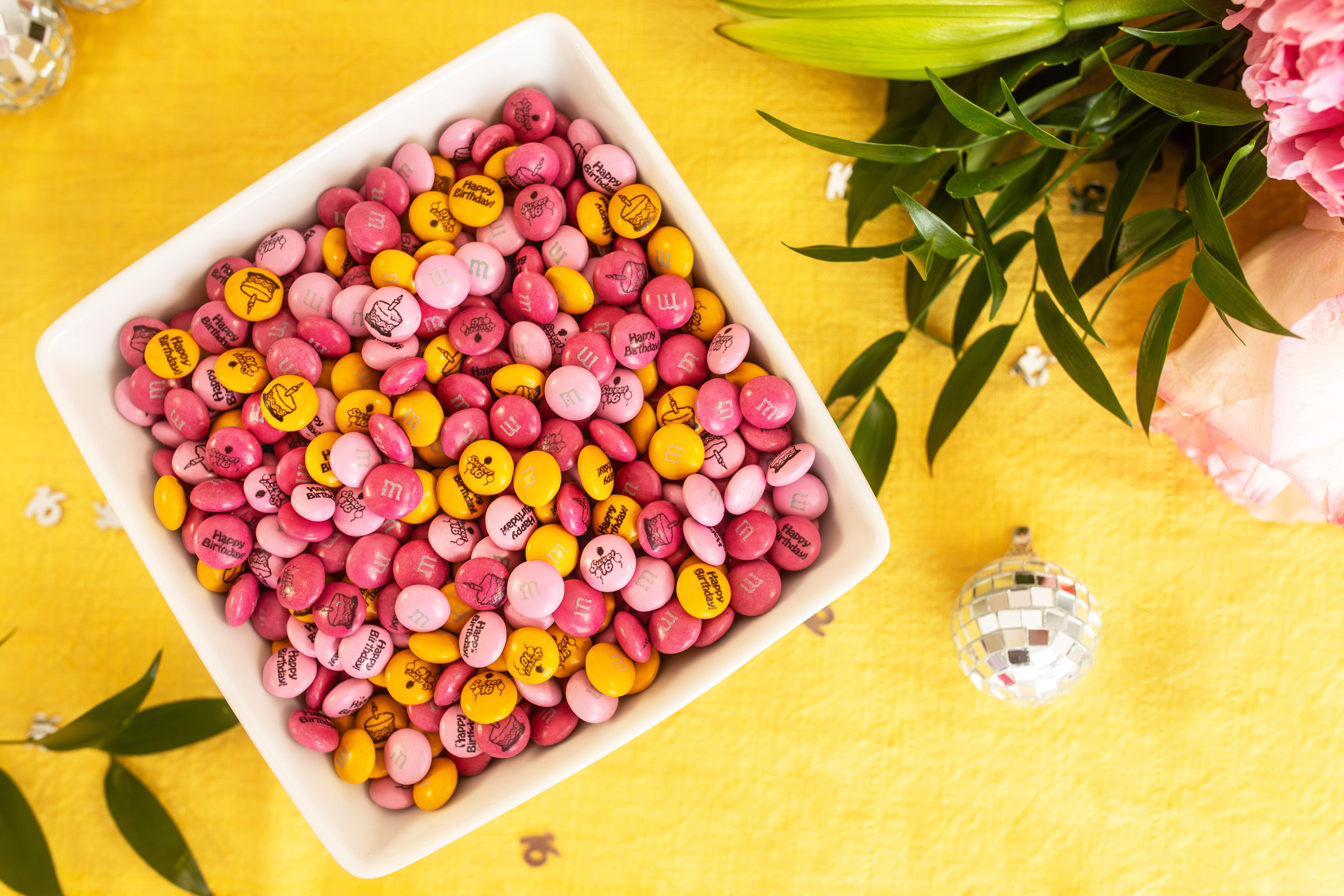 Mini occasion bottles and other treats on a table