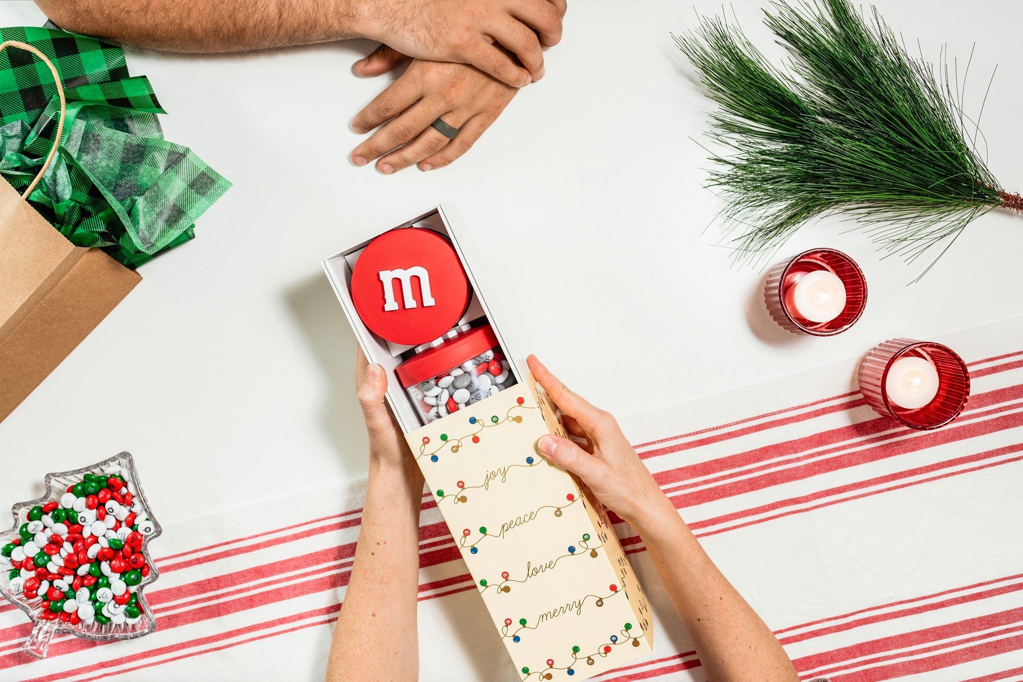 m&m's christmas gift basket exchange