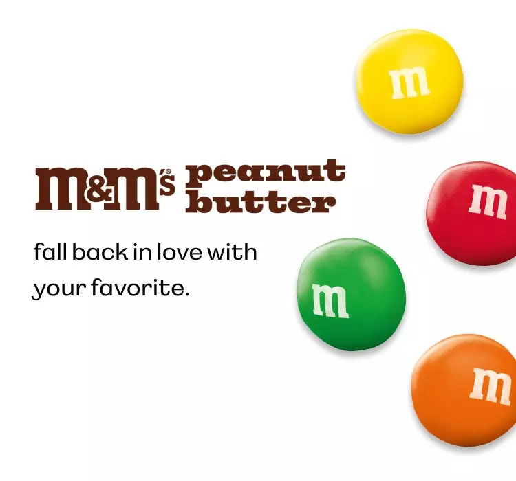M&M'S Peanut Butter, fall back in love with your favorite