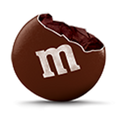 A Brown Colored Dark Chocolate M&M'S Open