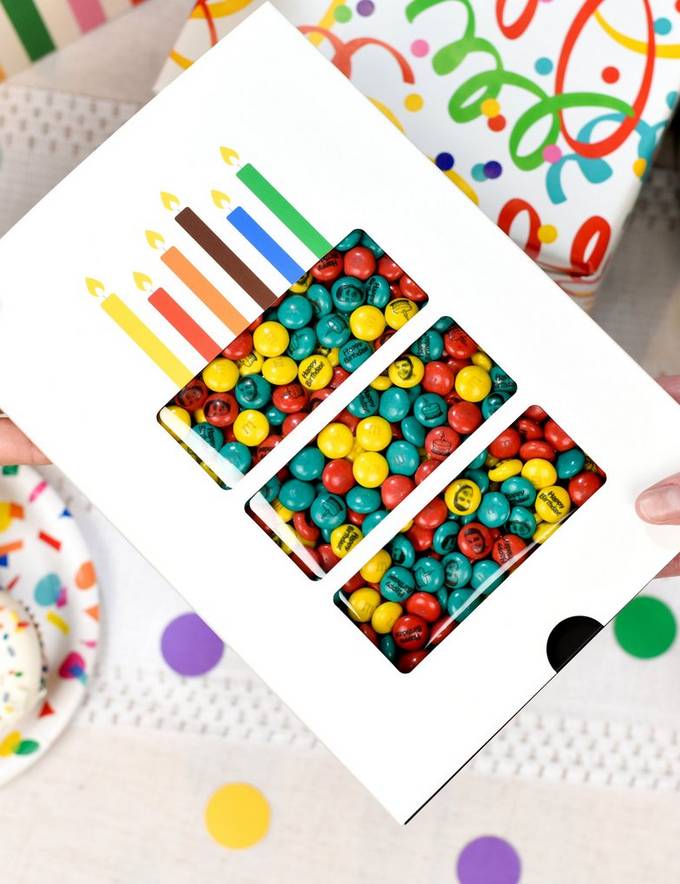 one person gifting a birthday box to another