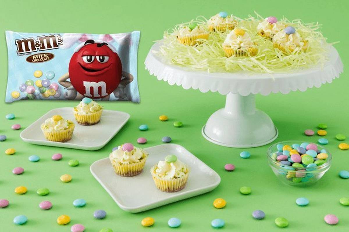 Key Lime Bites with pastel colored M&M'S