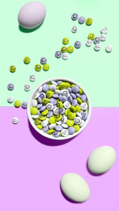 Bowl of personalized Easter M&M'S