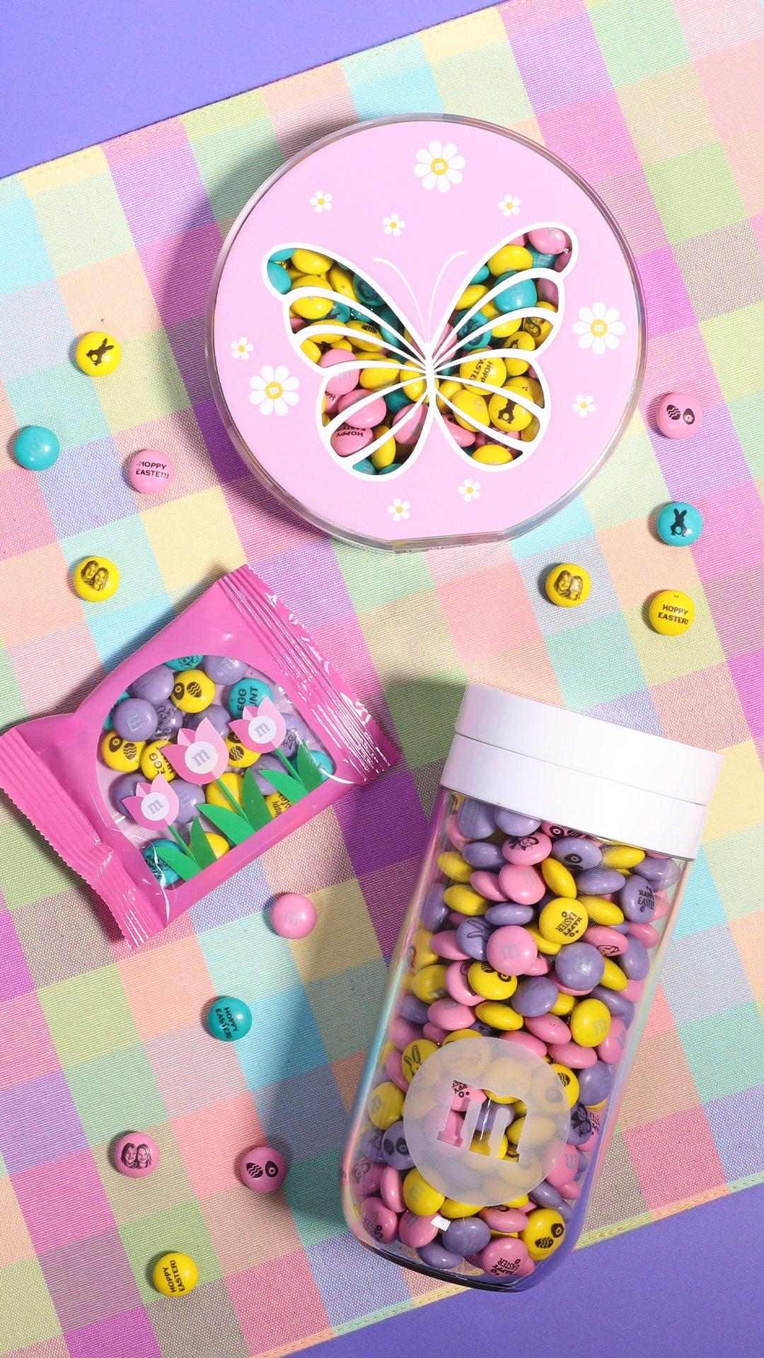 various personalized M&M'S Easter gifts