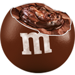 m&m fudge brownie share size