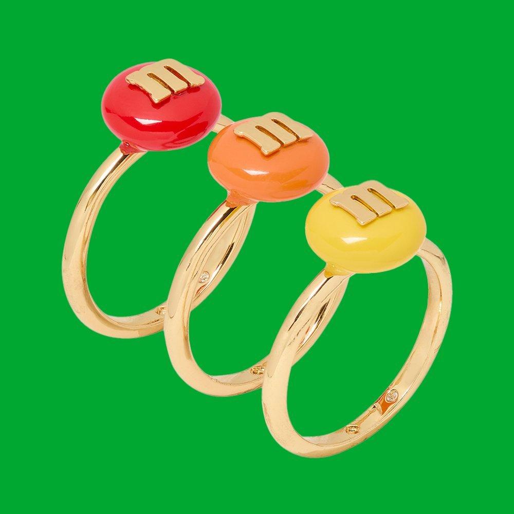 指輪・リング kate spade new york x M&M's Stacking Ring Set M&M's X Kate Spade New York Stacking Ring Set | Kate Spade