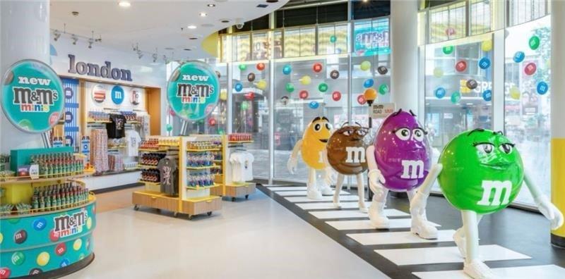 Inside View of M&M'S Store in London