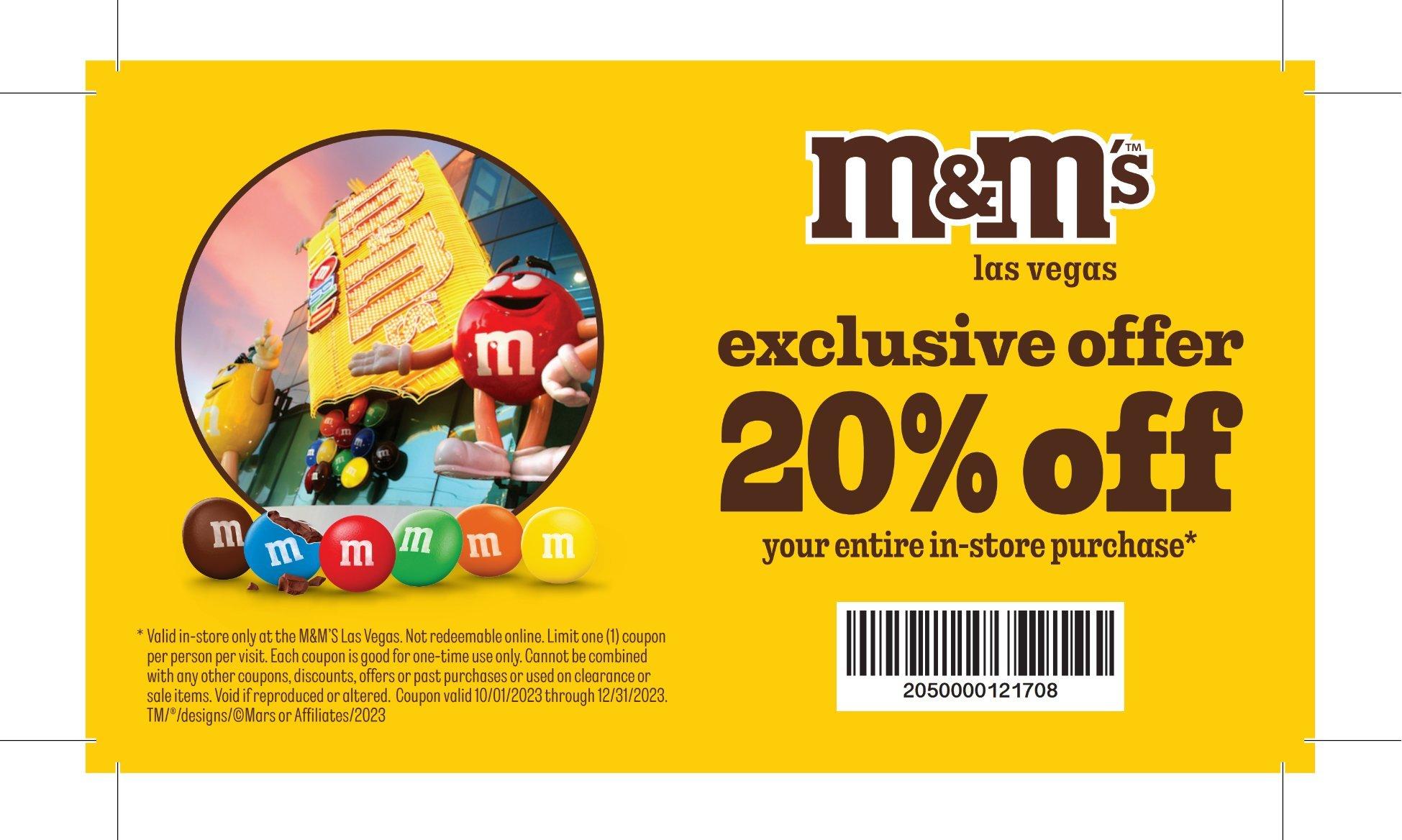 Vegas Vibe Coupon M&M'S