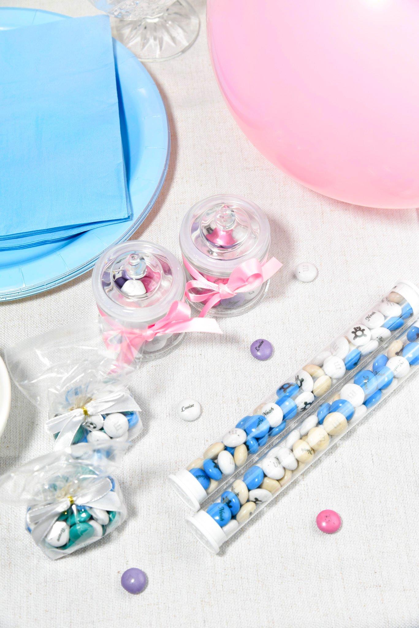 assorted party favors on table display
