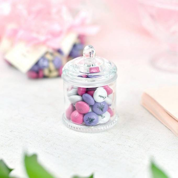 sachet individuel M&M'S® décoration de table pour baptême
