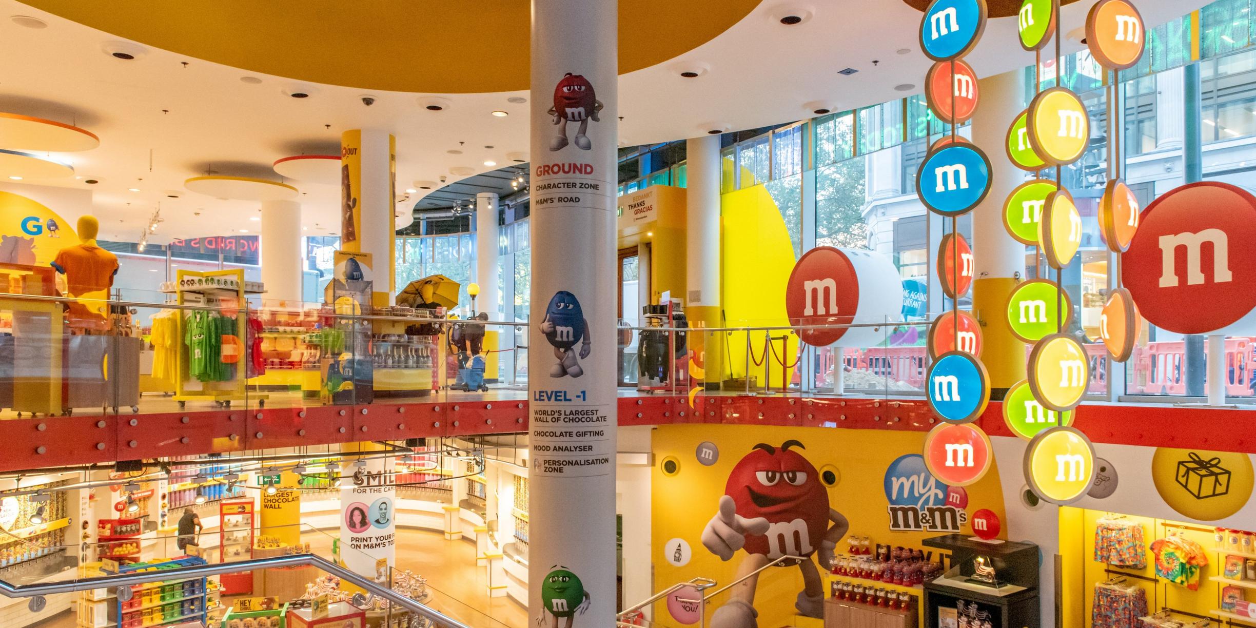 Inside View of M&M'S Store in London