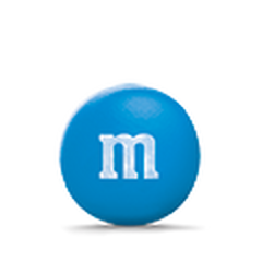 A Blue Colored Milk Chocolate Mini M&M