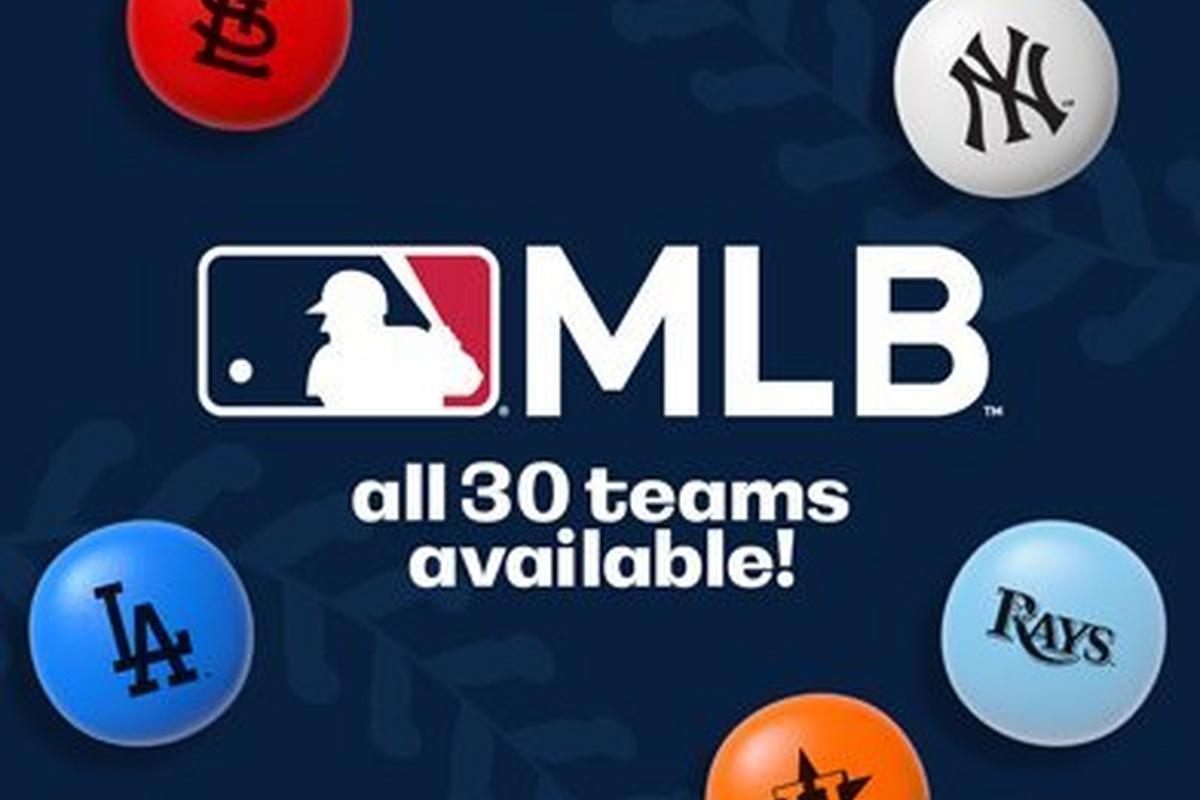MLB all 30 teams available with various logos on lentils
