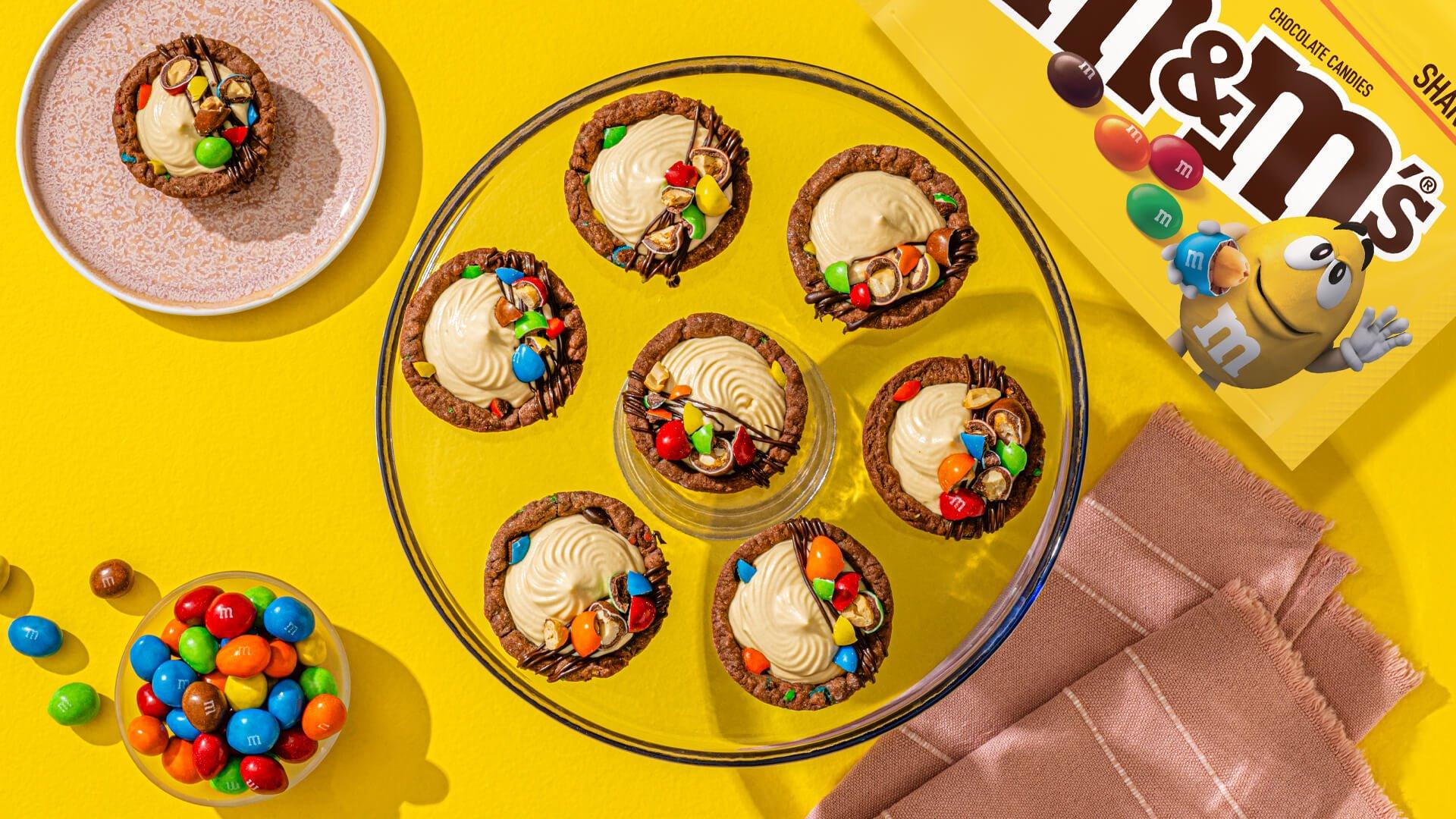 M&M’S caramel peanut tartlets