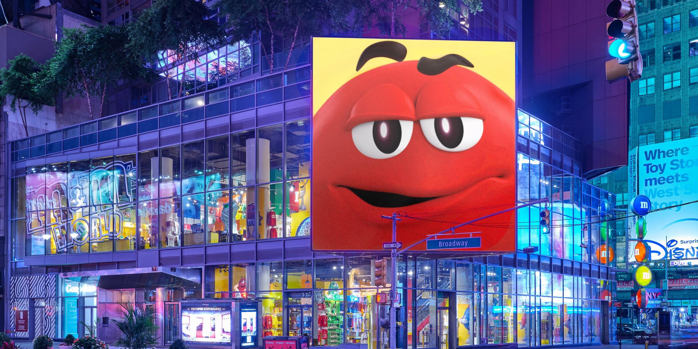 Outside View of M&M'S Store In Times Square New York