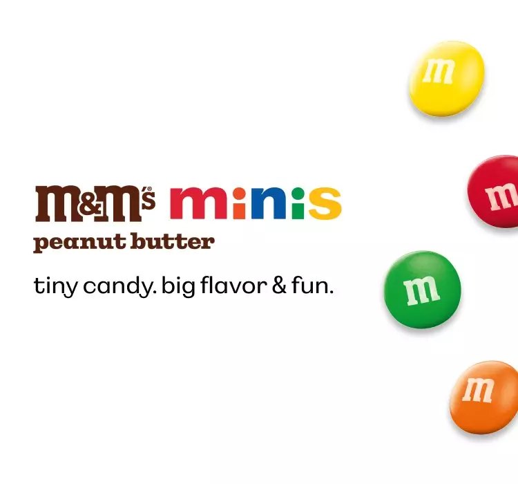M&M'S Minis Peanut Butter, tiny candy, big flavor & fun