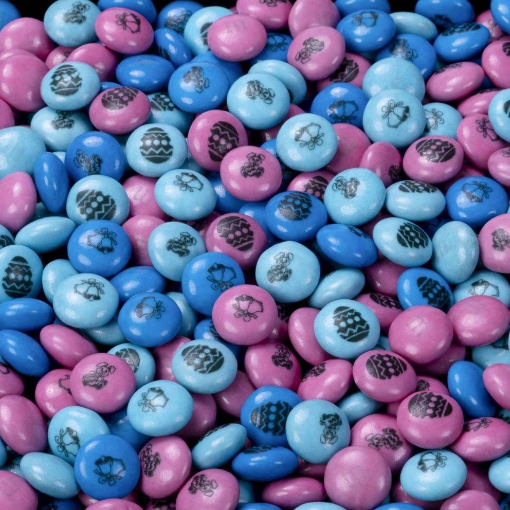 close up of Easter themed M&M'S