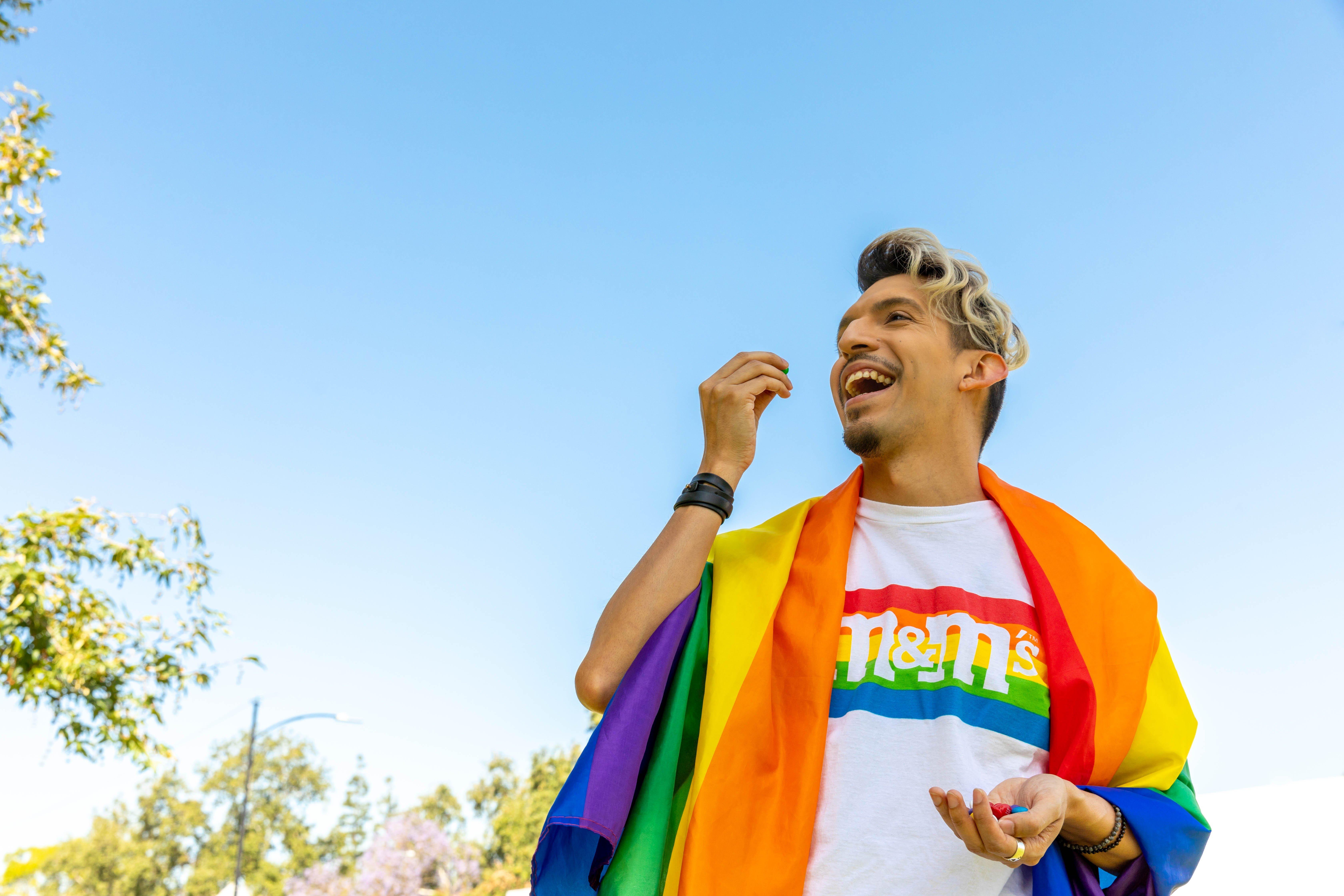 One person enjoying M&M'S