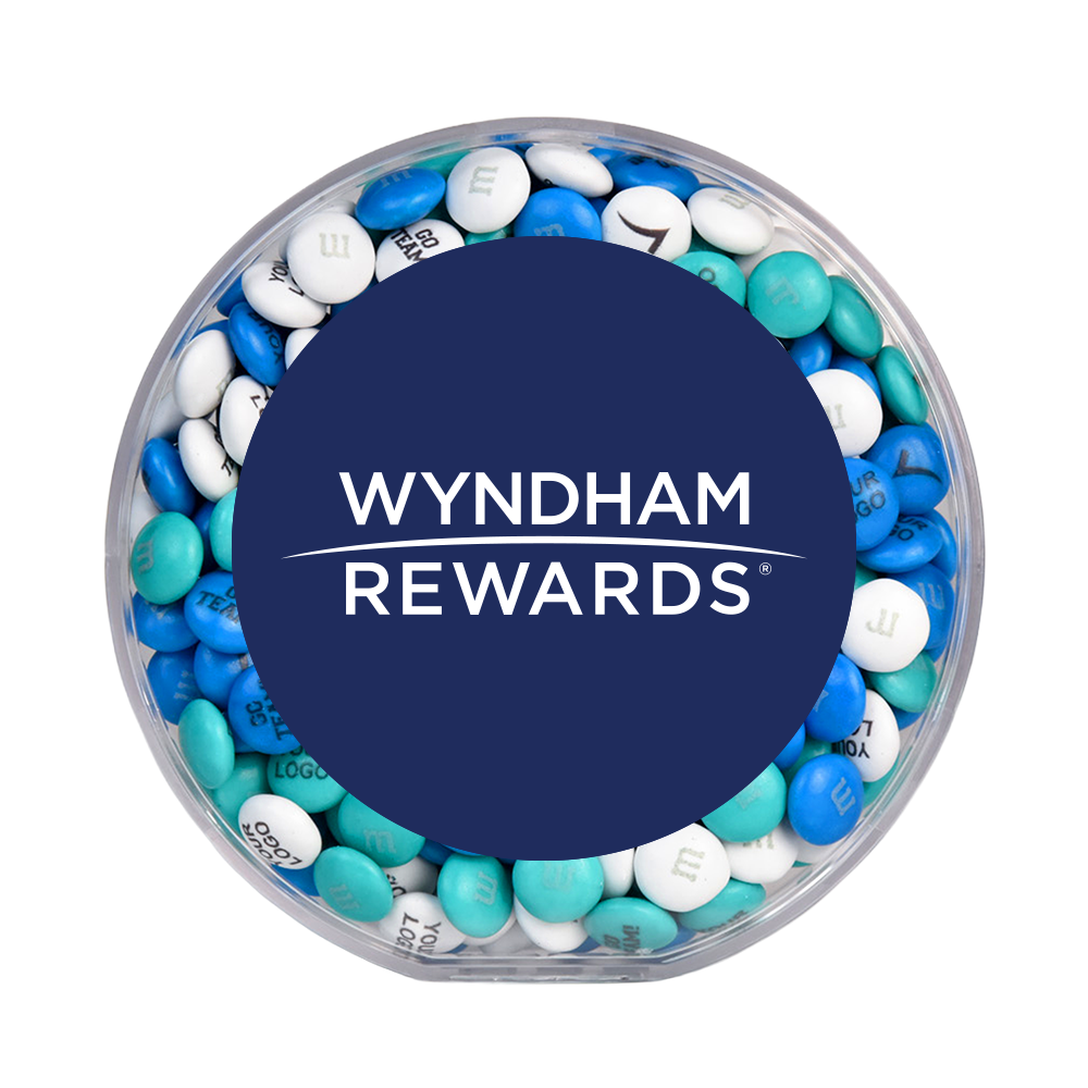 custom B2B round acrylic with company logo