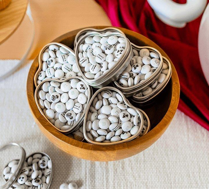 m&m wedding favors