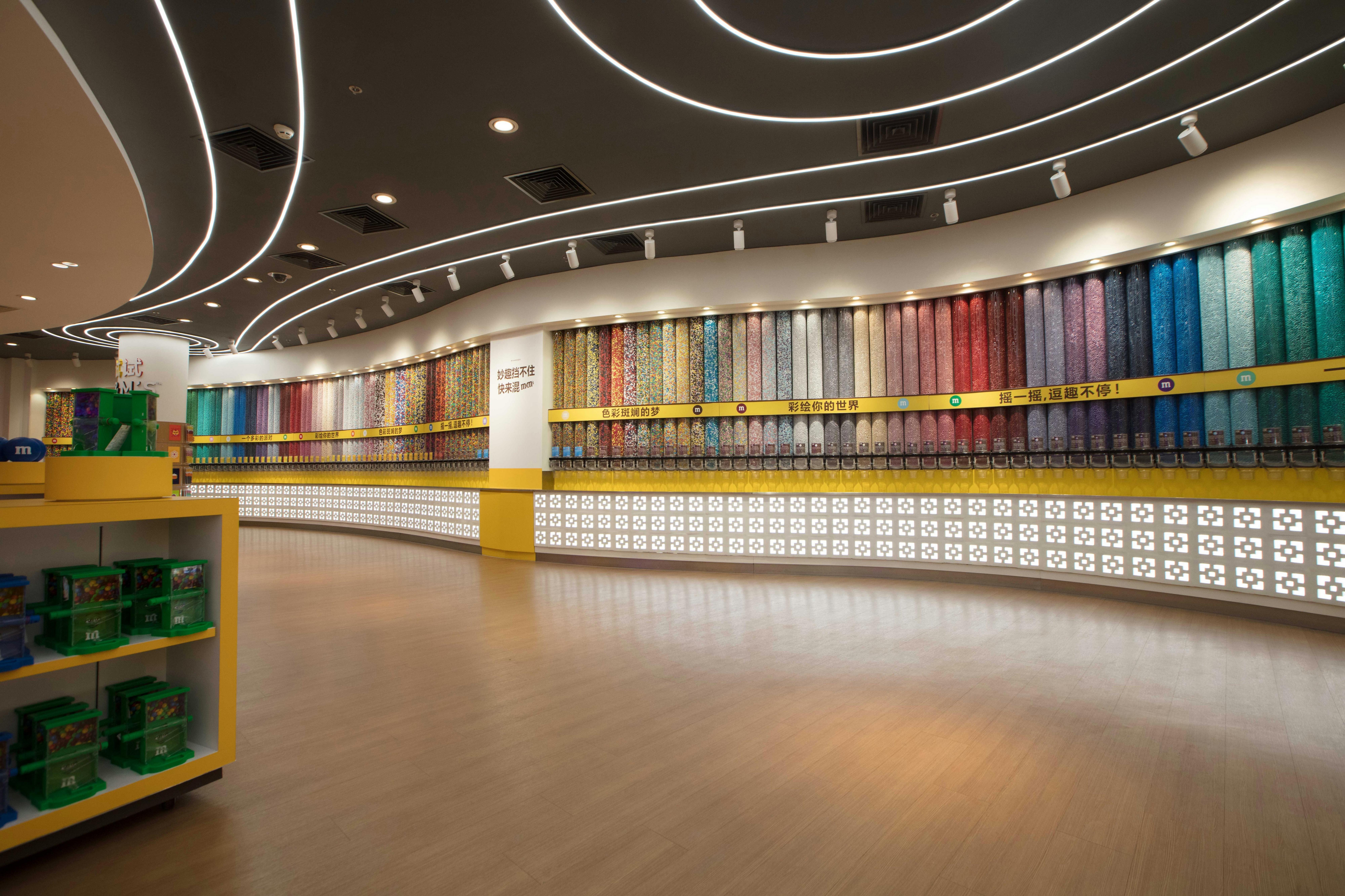 Inside View of M&M'S Store in Shanghai