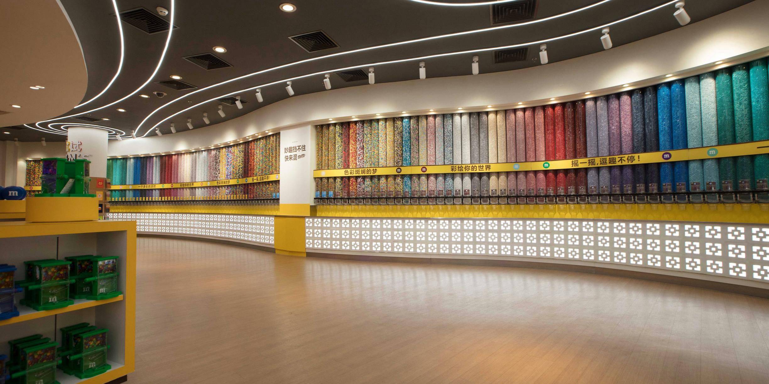 Inside View of M&M'S Store in Shanghai