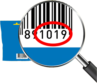 Pack barcode with the last four digits highlighted