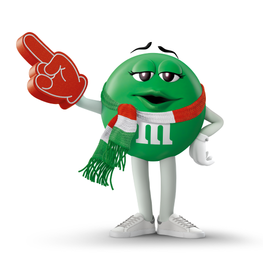 green character posing