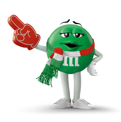 green character posing