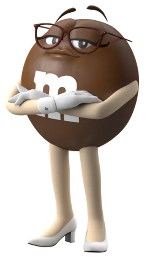 Brown character posing