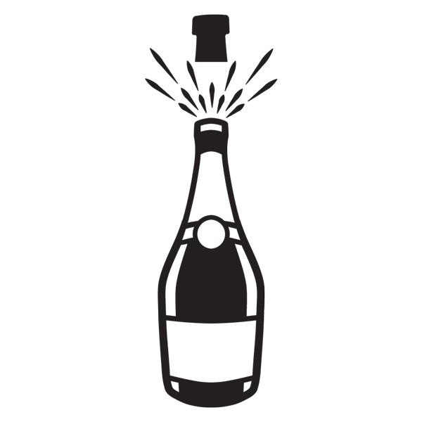 champagne bottle pop clip-art