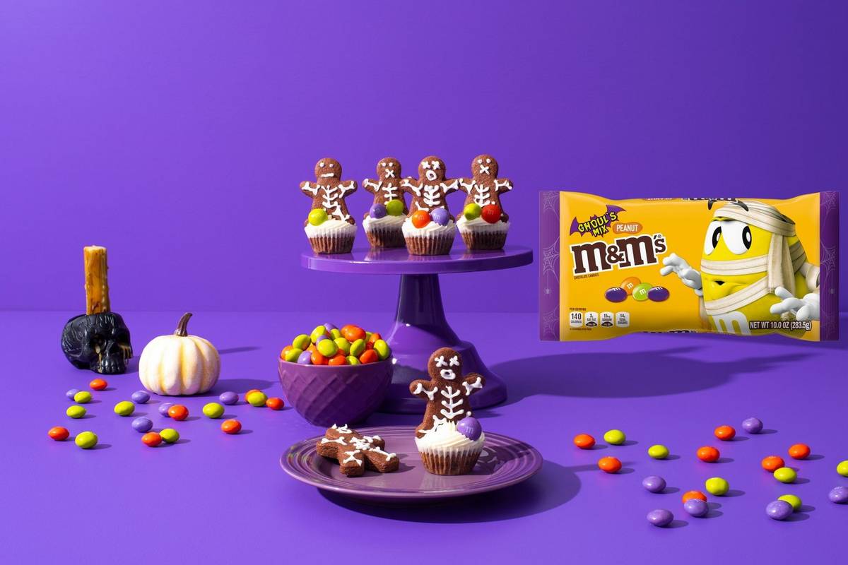 Colorful Skeleton Cookie Cupcakes