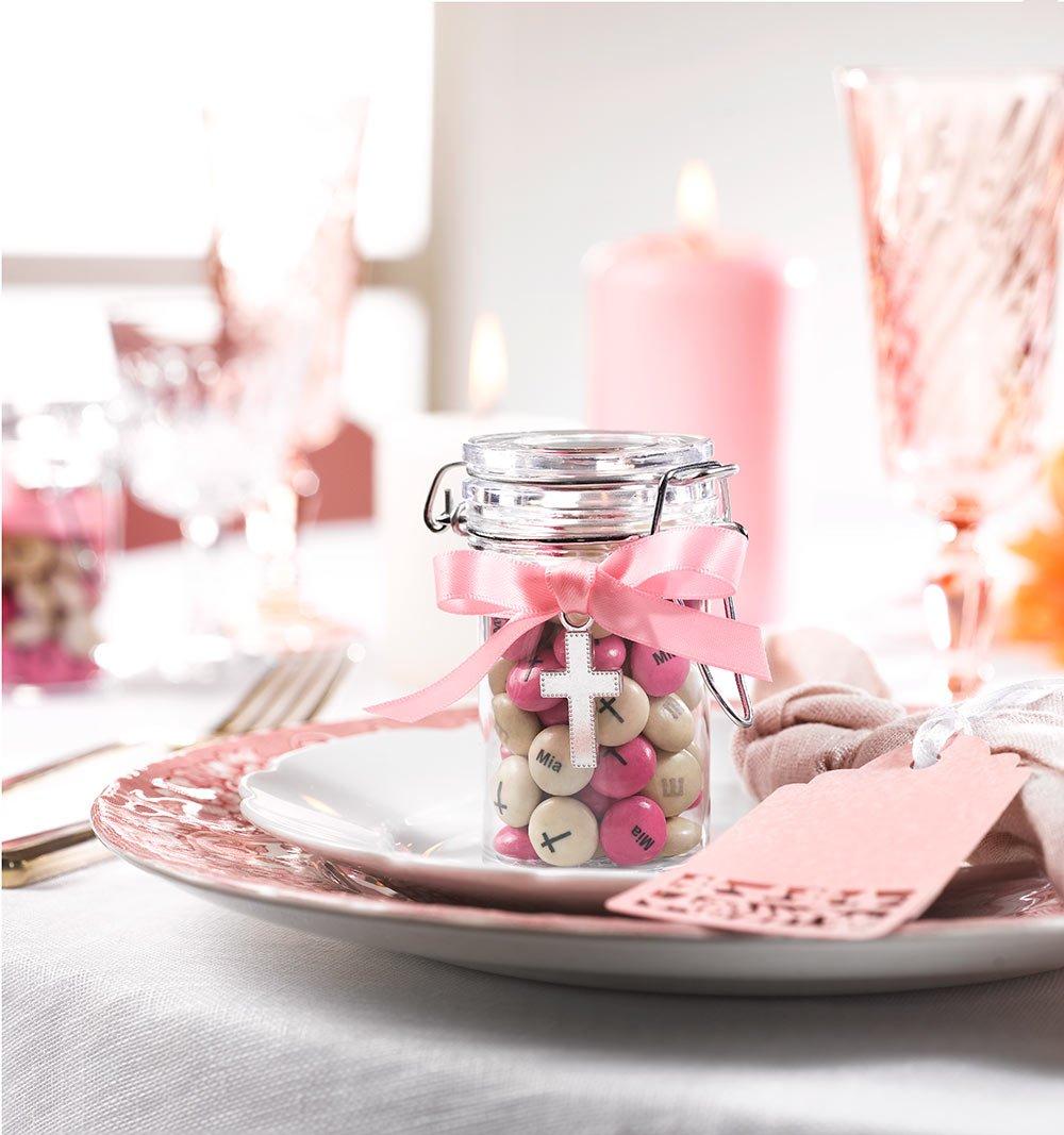 barattolo in vetro M&M'S® per decorazione di comunione