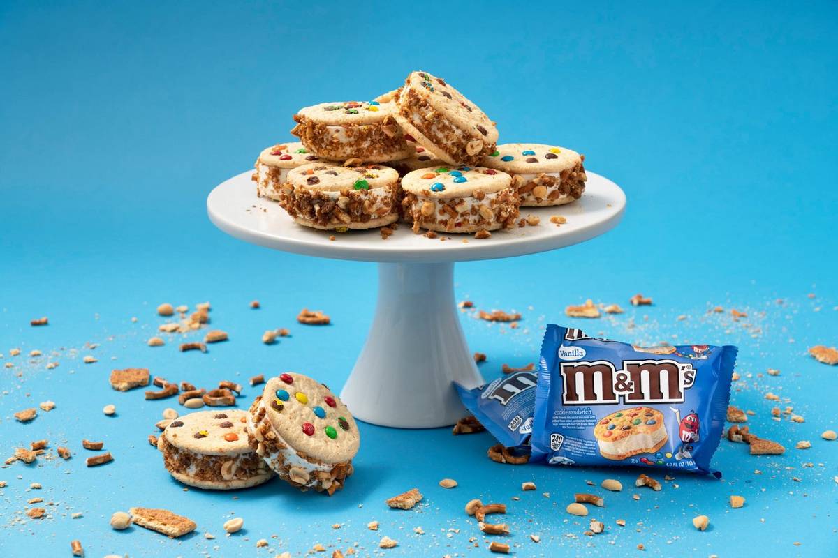 Ice Cream Sandwiches Rolled in Cowboy Mix