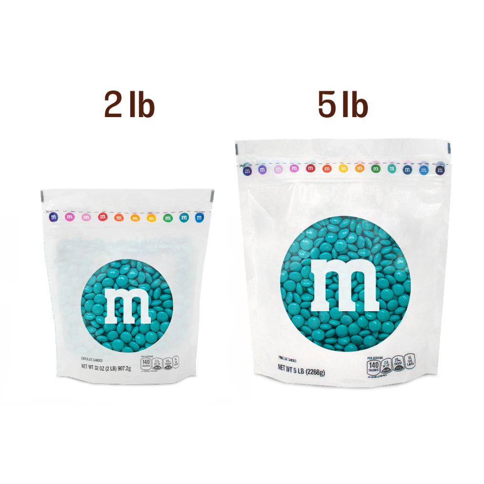 aqua M&M'S bulk candy 2