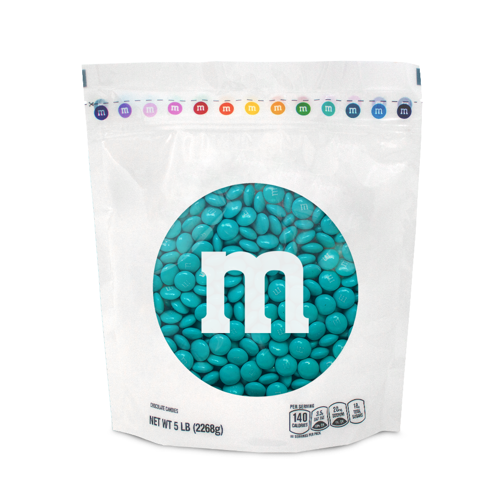 aqua M&M'S bulk candy 0