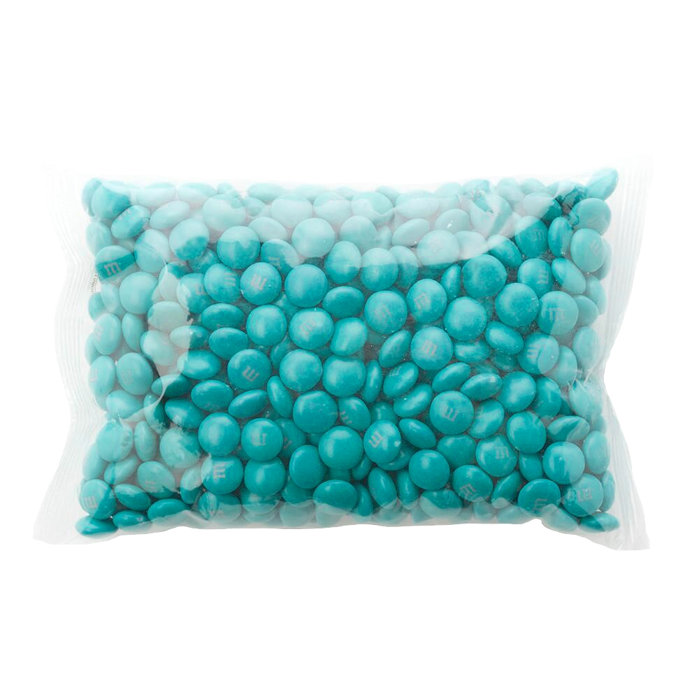 Aqua Green Milk Chocolate M&M's Candy (5 Pound Bag)