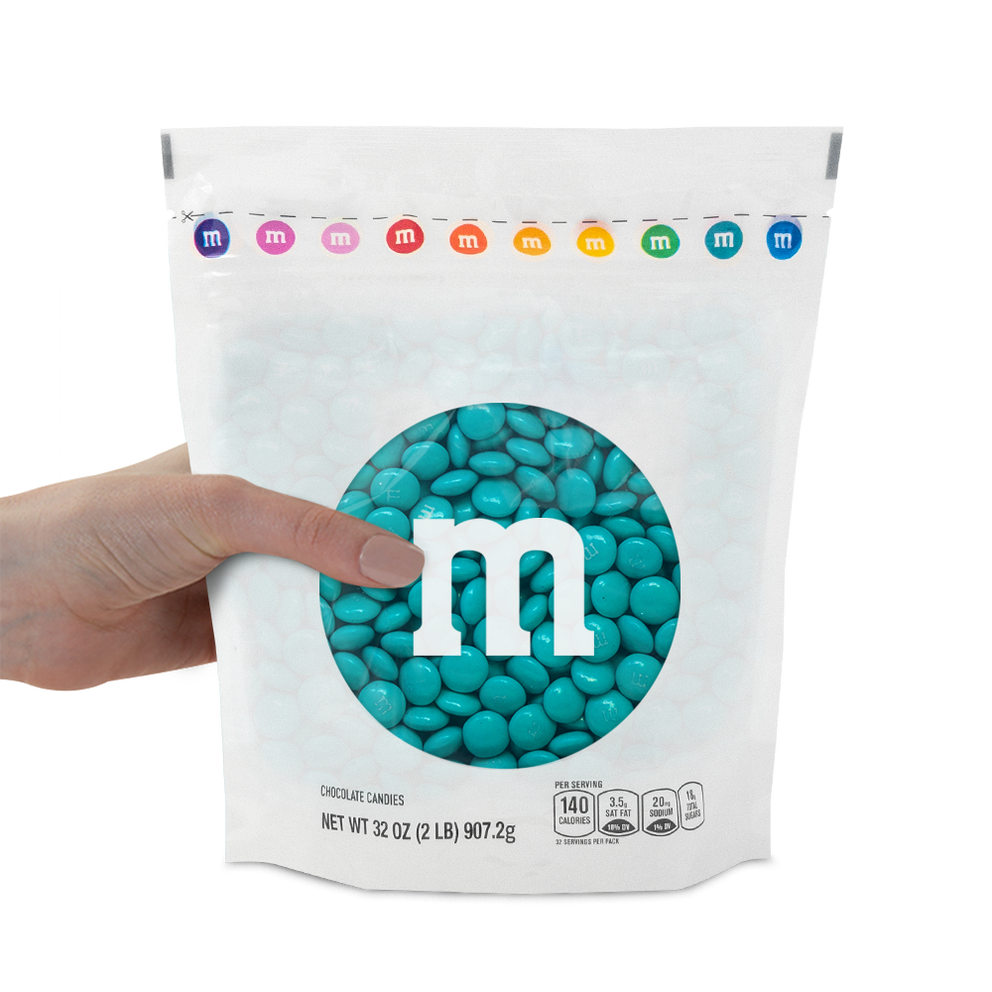 aqua M&M'S bulk candy 1