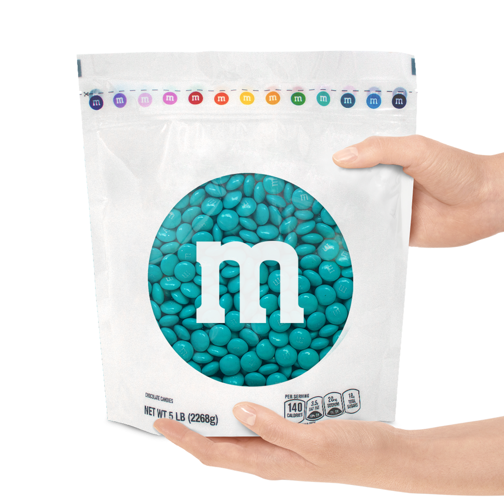 aqua M&M'S bulk candy 1