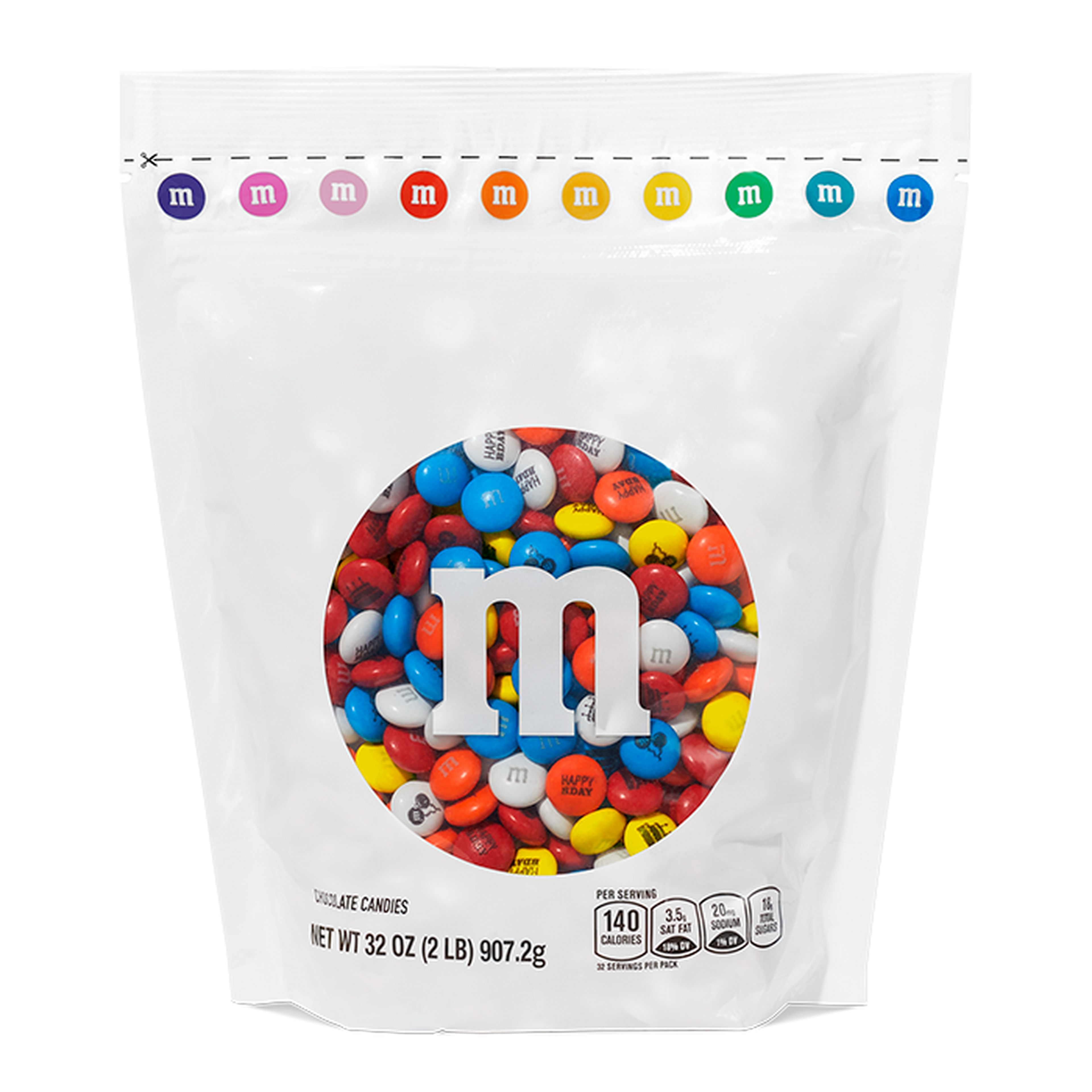 Blue Milk Chocolate M&M's Candy (1 Pound Bag)