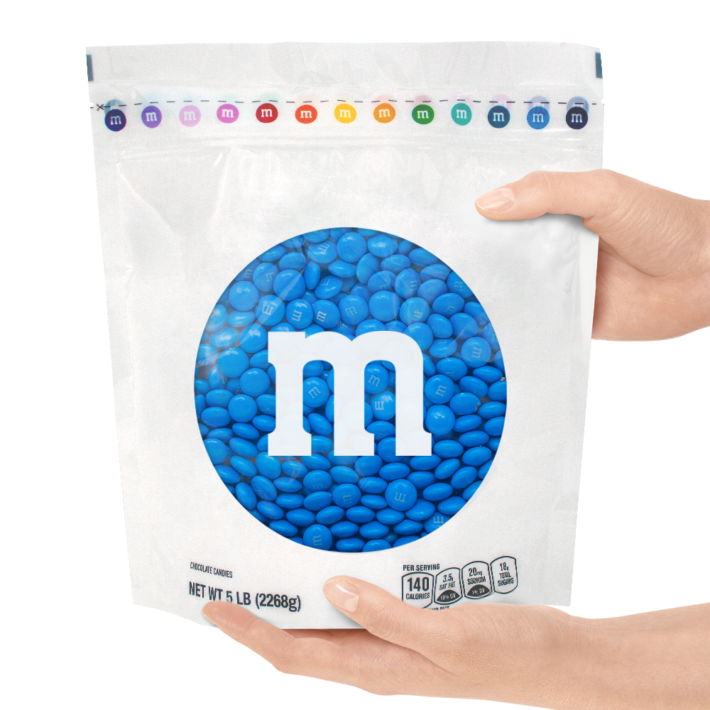 blue M&M'S bulk candy 1