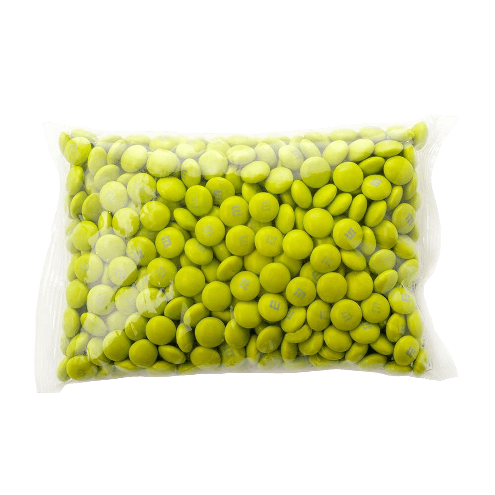 M&M's Milk Chocolate Green Candy - 2lbs of Bulk Candy in Resealable Pack for Graduation School Colors, Wedding, Candy Buffet, Birthday Parties, Candy