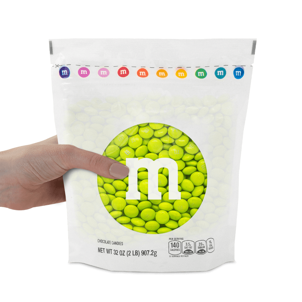 lime green M&M'S bulk candy 1