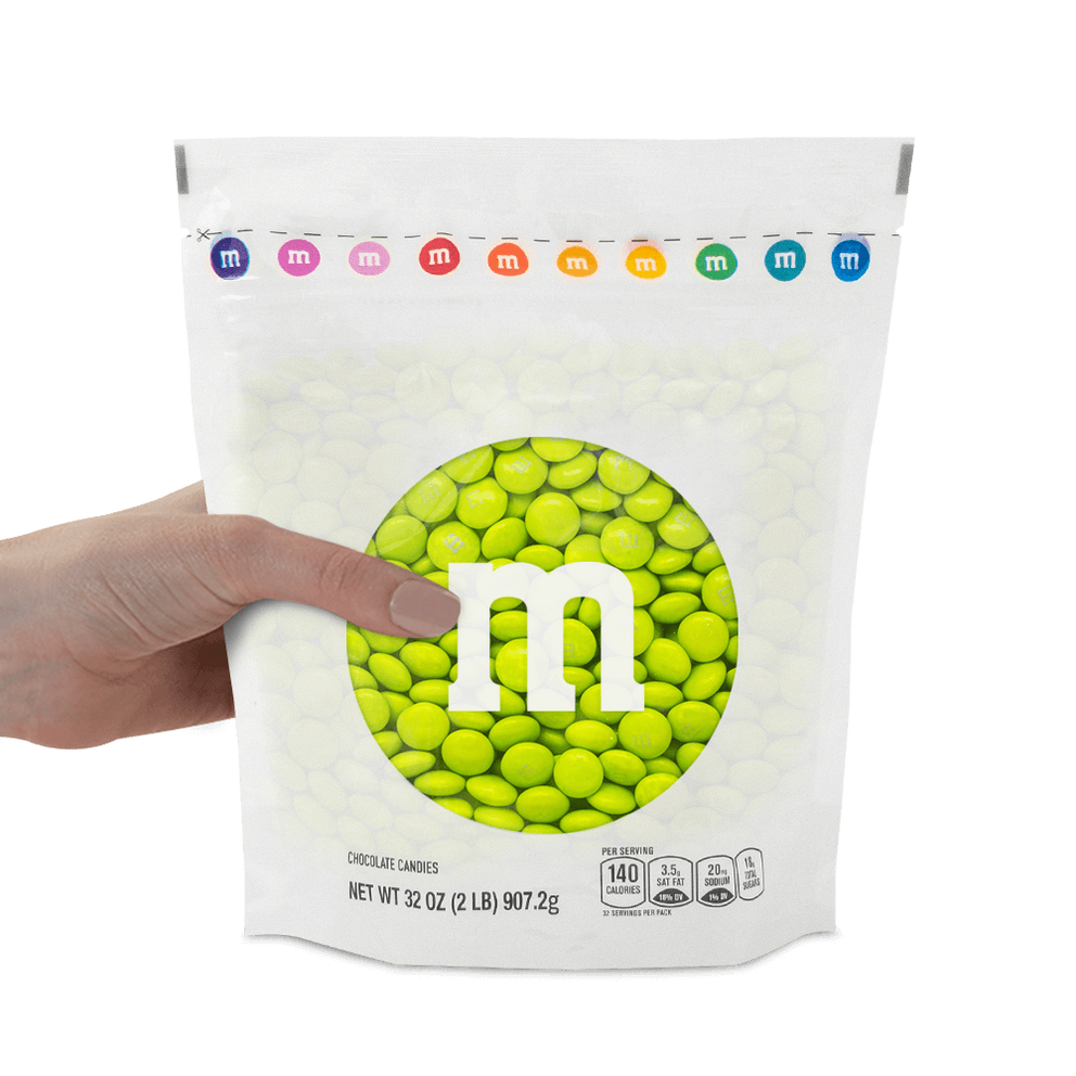 lime green M&M'S bulk candy 1