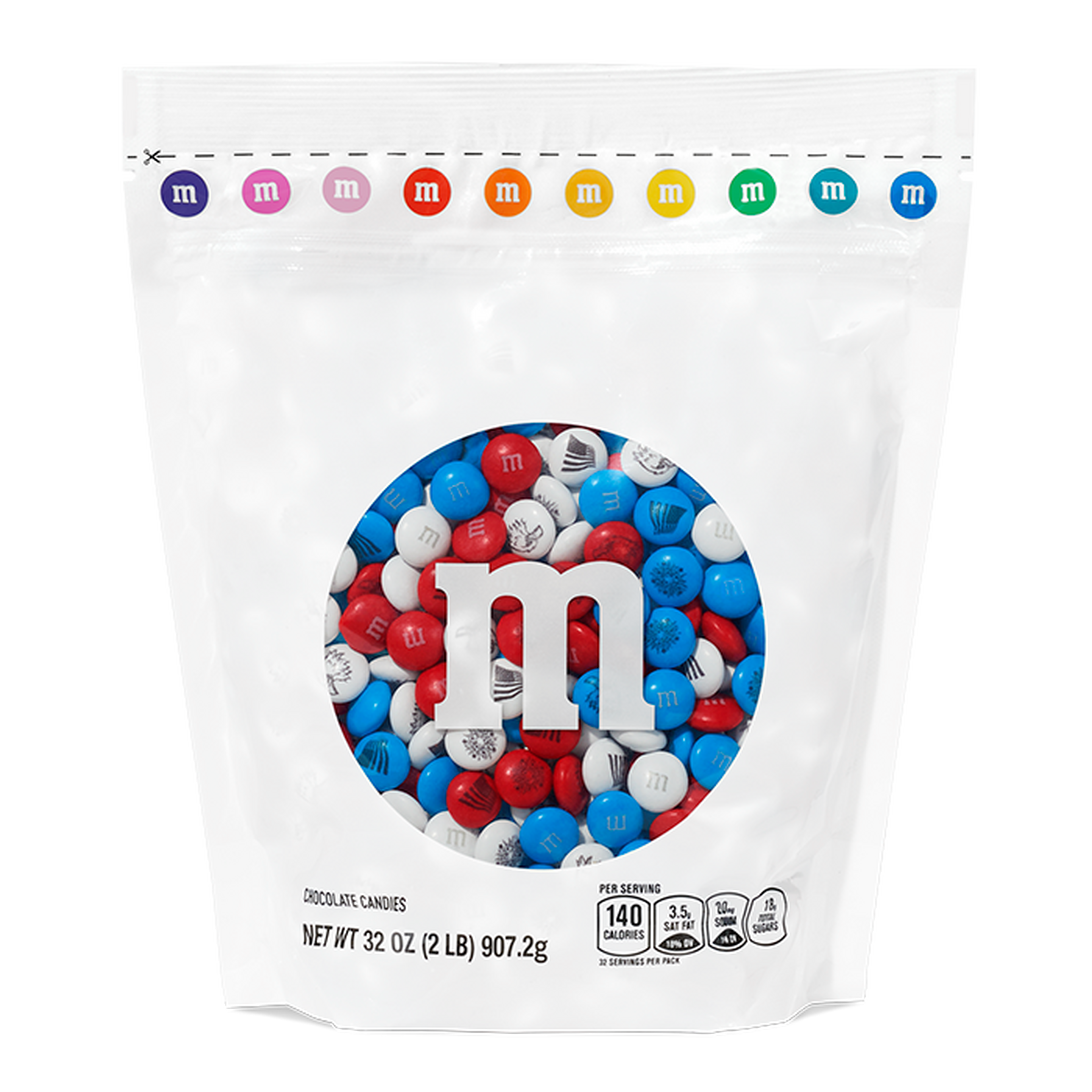 red, white, and blue bulk candy 0